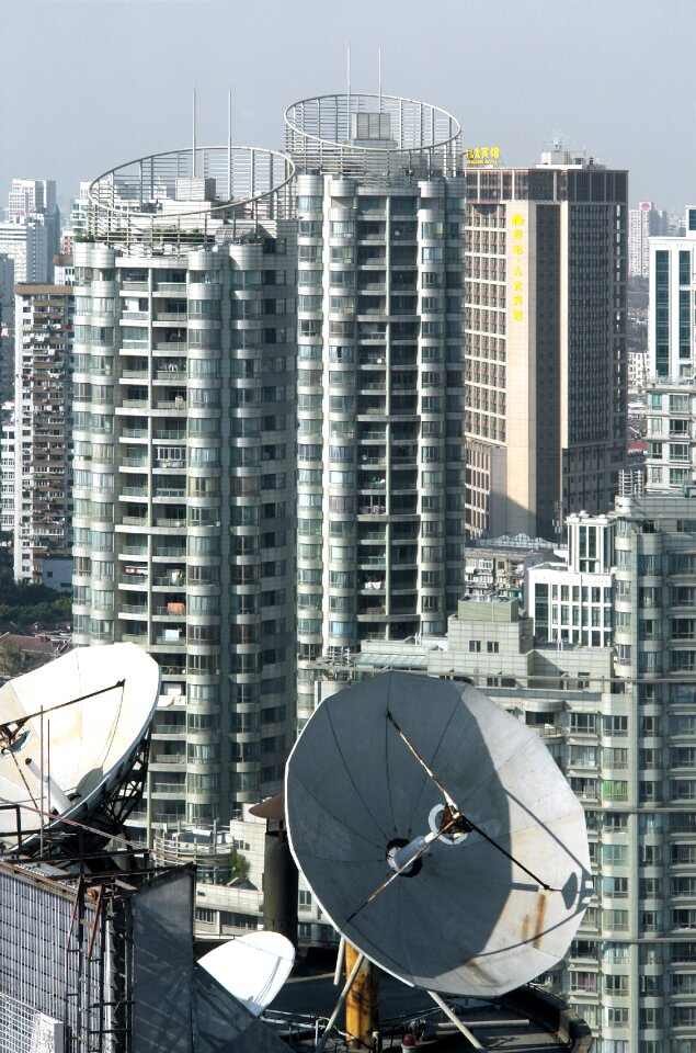 Urban landscape satellite shanghai