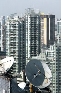 Urban landscape satellite shanghai