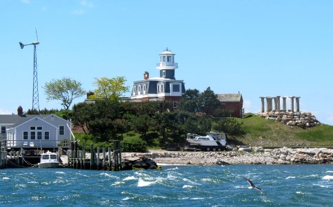 North Dumpling Lighthouse, Long Island Sound, New York photo