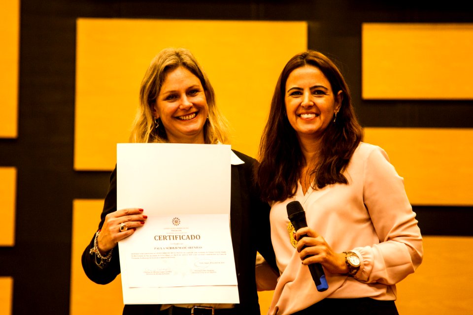 29.04.2019 - Prefeita Paula Mascarenhas realiza palestra para alunos do curso de formação profissional na Academia de Polícia Civil, em Porto Alegre - Foto: Gustavo Vara