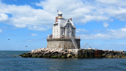 Race Rock Lighthouse, Long Island Sound, New York. photo