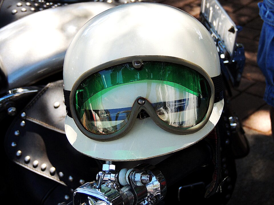 Helmet retro vintage