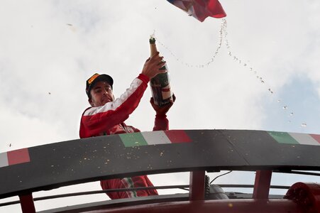 Monza podium festivity