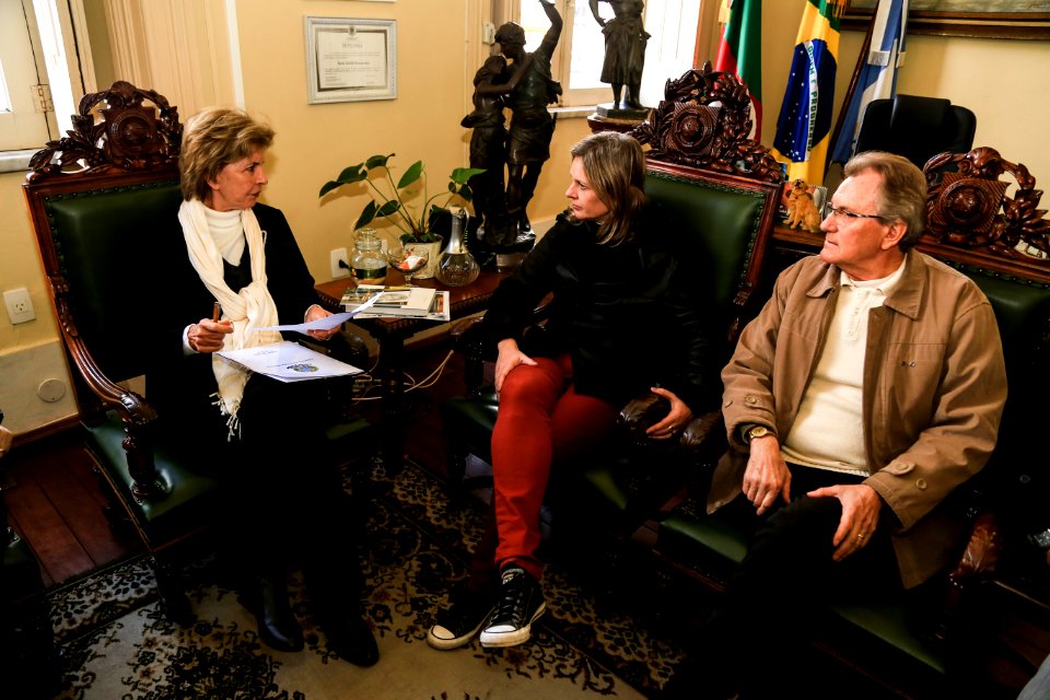 14.06.2018 - Prefeita Paula Mascarenhas recebe a visita da deputada federal Yeda Crusius - Foto: Gustavo Vara