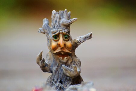 Funny tree stump creepy