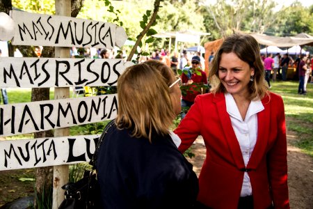 01.05.2019 - Prefeita Paula Mascarenhas realiza o percurso de ida feito com o transporte coletivo rural, saída do ponto da General Neto entre Santa Tecla e Deodoro, a caminho da FETOMATE no Grupelli - Foto: Gustavo Vara