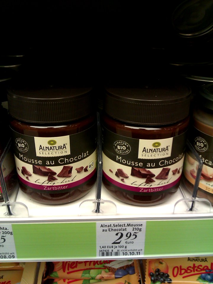 Alnatura Mousse Au Chocolat 210g Zartbitter at DM Germany