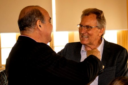 25.04.2019 - Vice-prefeito Idemar Barz presente na Reunião-Almoço Tá na hora com palestra de Realdir Furtado - Foto Michel Corvello