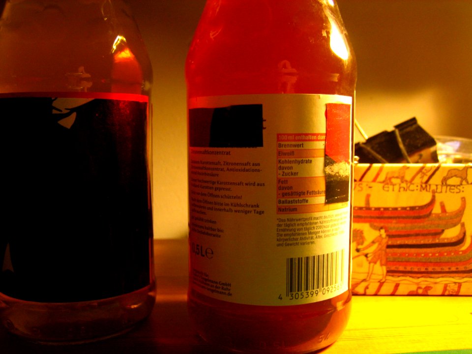 DIY Bottle Label Replacement Mod made from poster