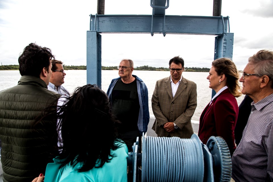 05.04.2019 - Prefeita Paula Mascarenhas e o vice Idemar Barz, acompanhados do secretário estadual de Meio Ambiente e Infraestrutura, Artur Lemos Junior, realizam visita a Barragem Santa Bárbara - Foto: Gustavo Vara