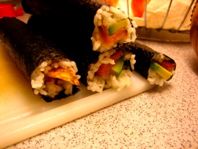 Public Domain Sushi Photo, Home made