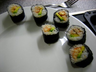 Public Domain Sushi Photo, Home made