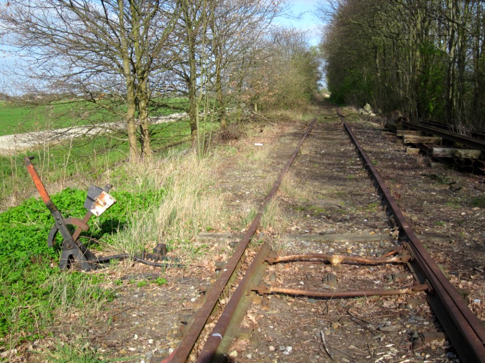 Wissel aan de oostkant van station Oudelande