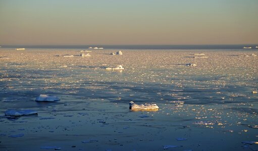 Arctic circle ice icebergs