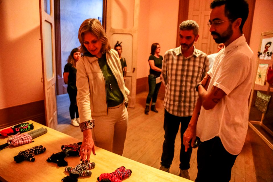 02.04.2018 Visita mediada com o artista Jaime Lauriano - Fotos Gustavo Mansur