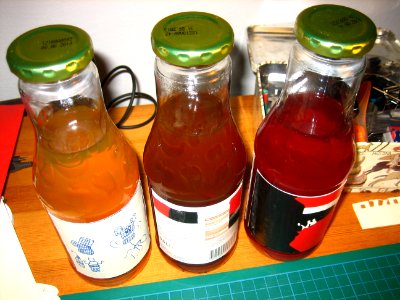 DIY Bottle Label Replacement Mod made from poster