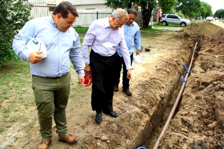 26.03.2019 - Gab Vice Prefeito - Prefeito em exercício vistoria obras do SANEP - Foto Marcel Avila