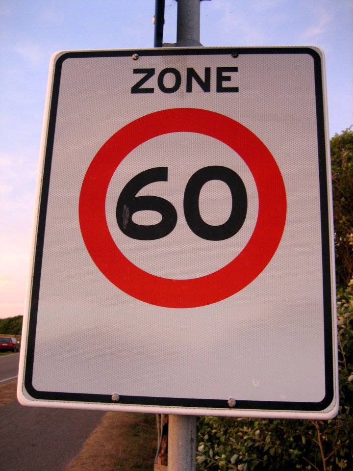 Netherland speed limit signs are cute