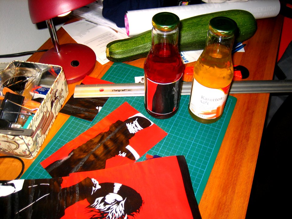 DIY Bottle Label Replacement Mod made from poster