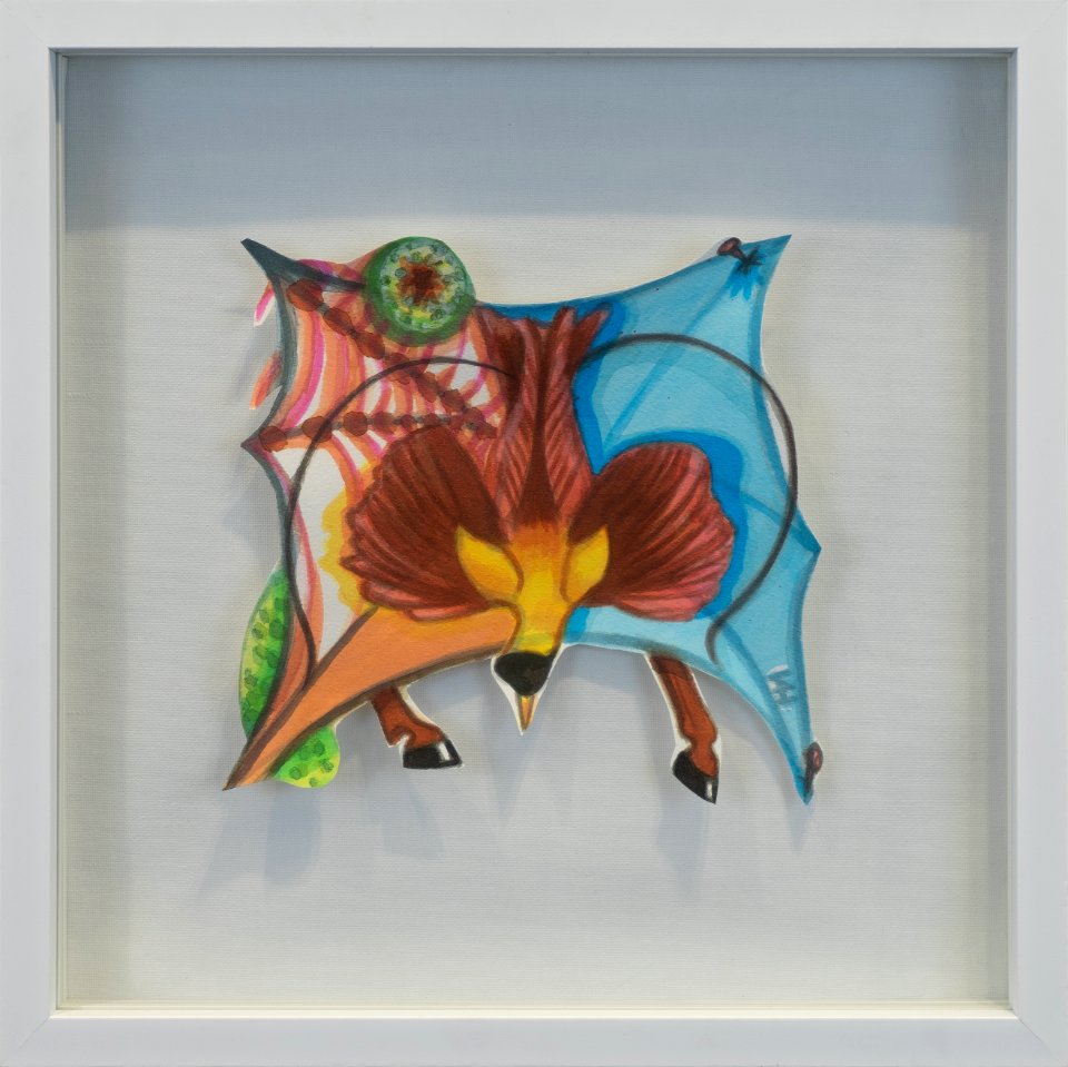 171 | Victoria Hanks | Bird of Paradise | Ink on Paper | 13x13
