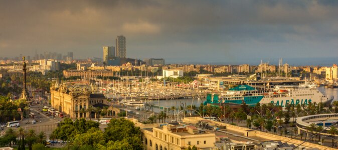 Catalonia cities panoramic