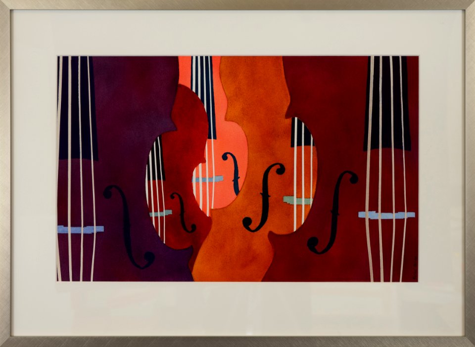 325 | Rachel Collins | Strings of Attention | Watercolor | 20x28