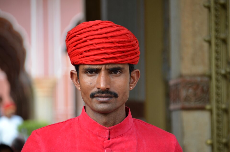 Indian security mustache