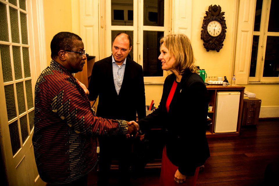 16.05.2019 - Prefeita Paula Mascarenhas recebe comitiva africana - Foto: Gustavo Vara