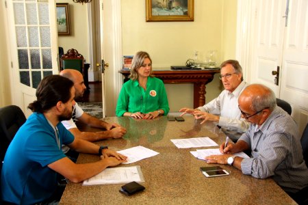 15.03.2018 - Gab Prefeita - Ass contrato calçadão - Foto Marcel Avila