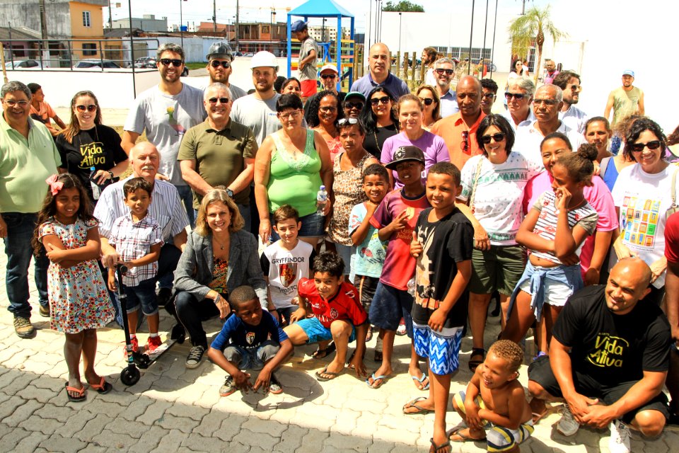 04.01.2019 - Prefeita Paula Mascarenhas visita às obras do CEU Dunas  - Foto: Gustavo Vara