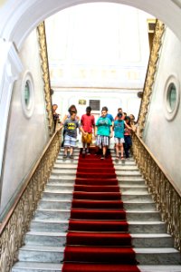 23.11.2017 - Prefeito em exercício Idemar Barz recebe alunos da Escola Fernando Osório que visitam o Paço Municipal