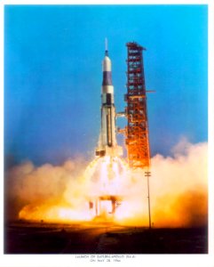 rare SA-6 launch NASA-issued lithograph