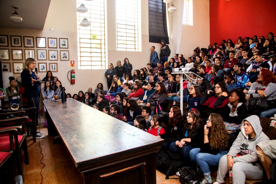 21.03.2019 - Prefeita Paula Mascarenhas realiza apresentação do Start aos alunos do Assis Brasil - Foto: Gustavo Vara