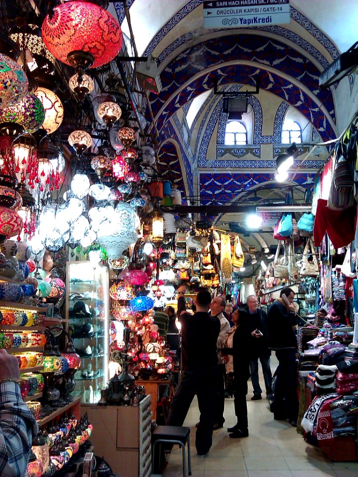 lanterns and fabric