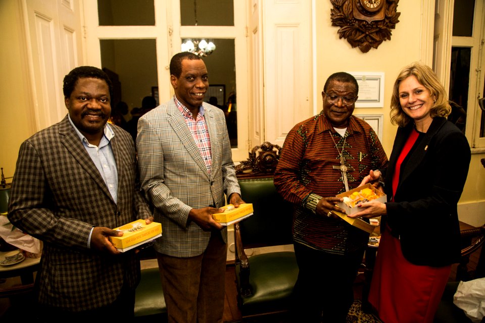 16.05.2019 - Prefeita Paula Mascarenhas recebe comitiva africana - Foto: Gustavo Vara