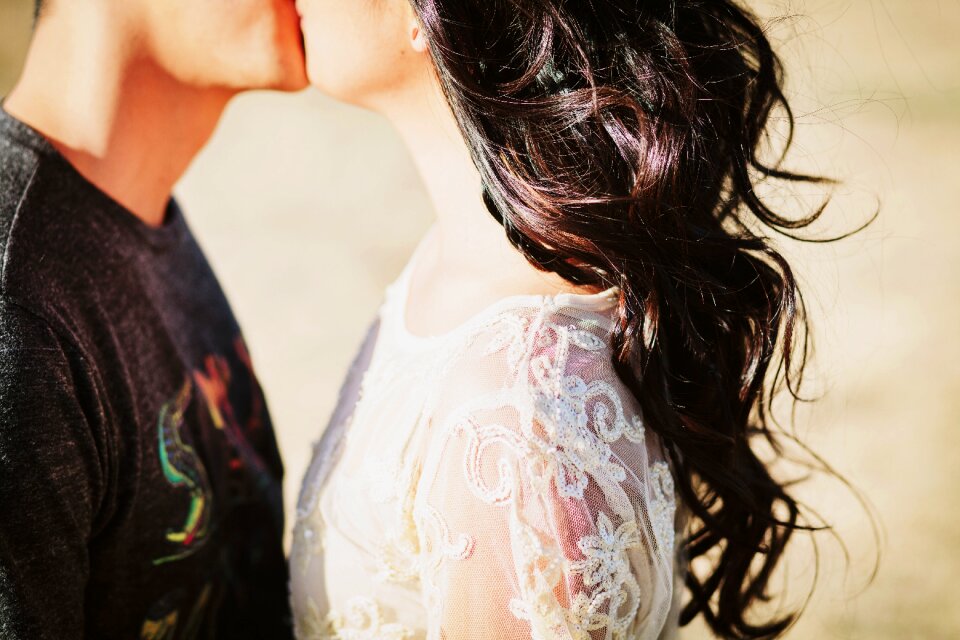 Kissing romance tenderness
