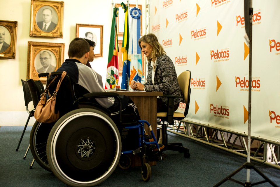 25.04.2019 - Prefeita Paula Mascarenhas durante edição do Prefeita Recebe, no Salão Nobre do Paço Municipal - Foto: Gustavo Vara