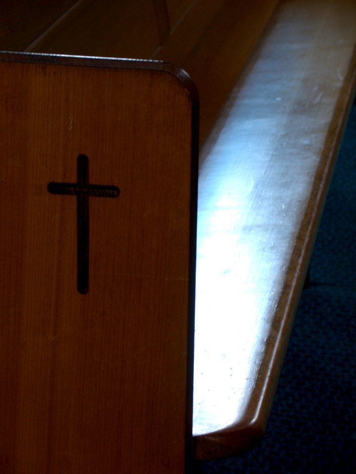 wooden pew