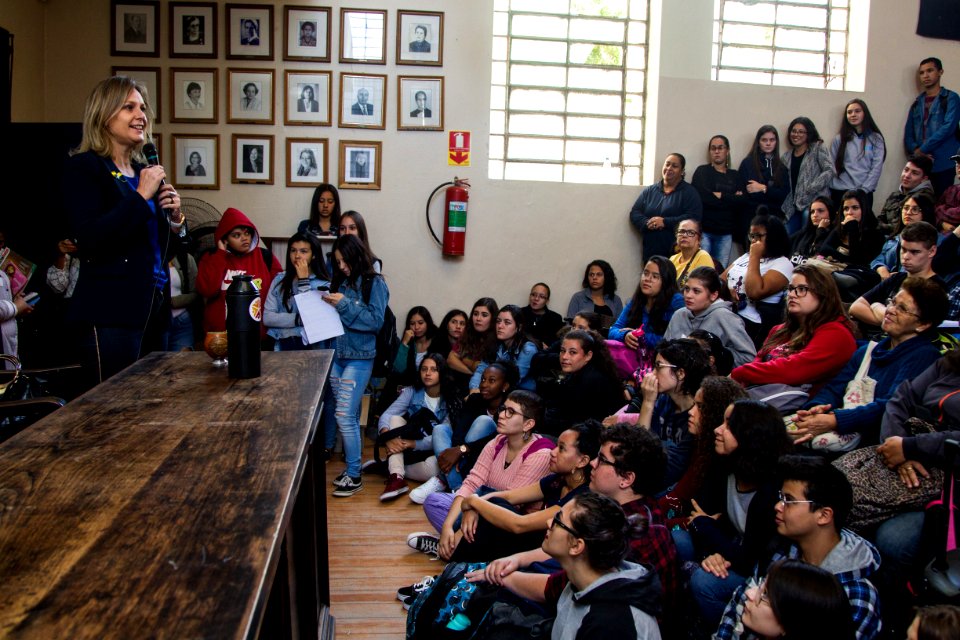 21.03.2019 - Prefeita Paula Mascarenhas realiza apresentação do Start aos alunos do Assis Brasil - Foto: Gustavo Vara