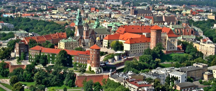 Castle monument aerial