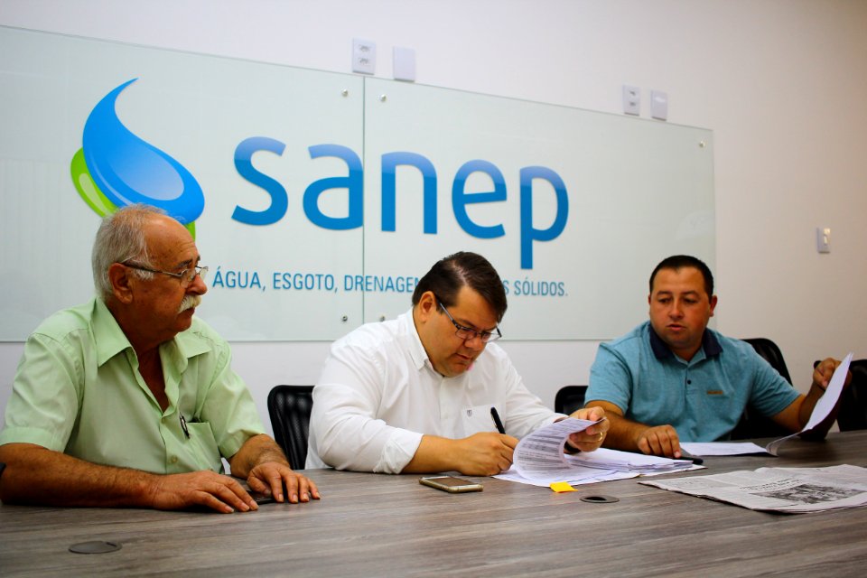 04.01.2019 - SANEP - Assinatura Contrato Substituição de Rede de Água - Foto Marcel Avila