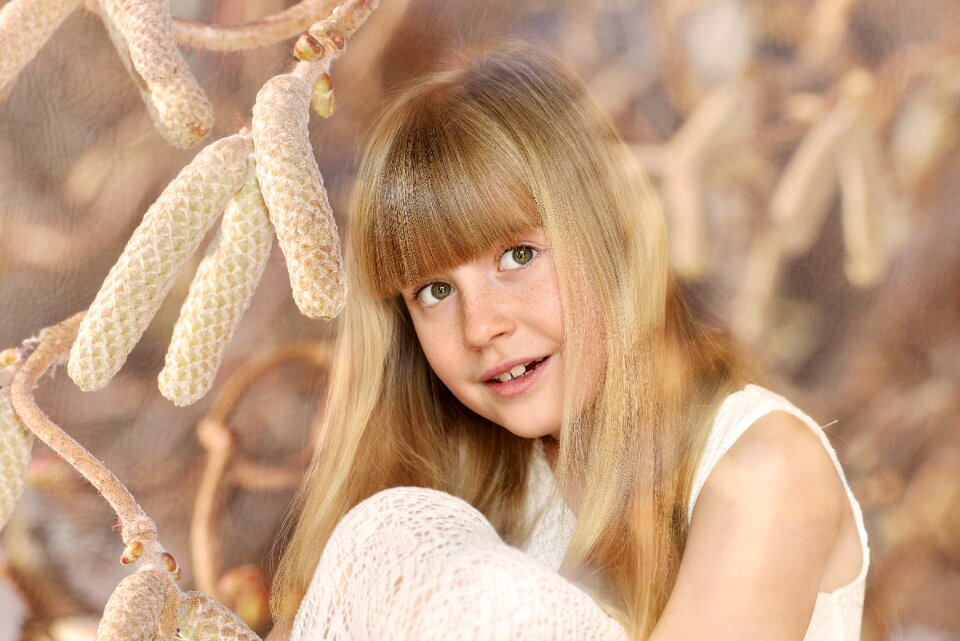 Blond long hair fantasy
