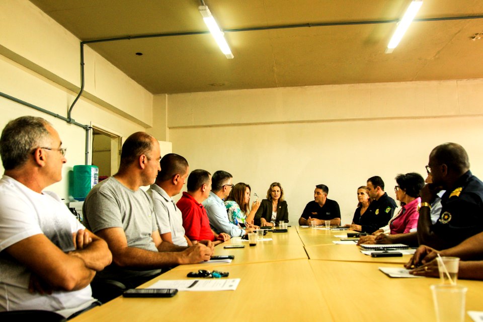 11.01.2019 - Prefeita Paula Mascarenhas durante reunião do GGI na Secretaria de Segurança Pública - Foto: Gustavo Vara