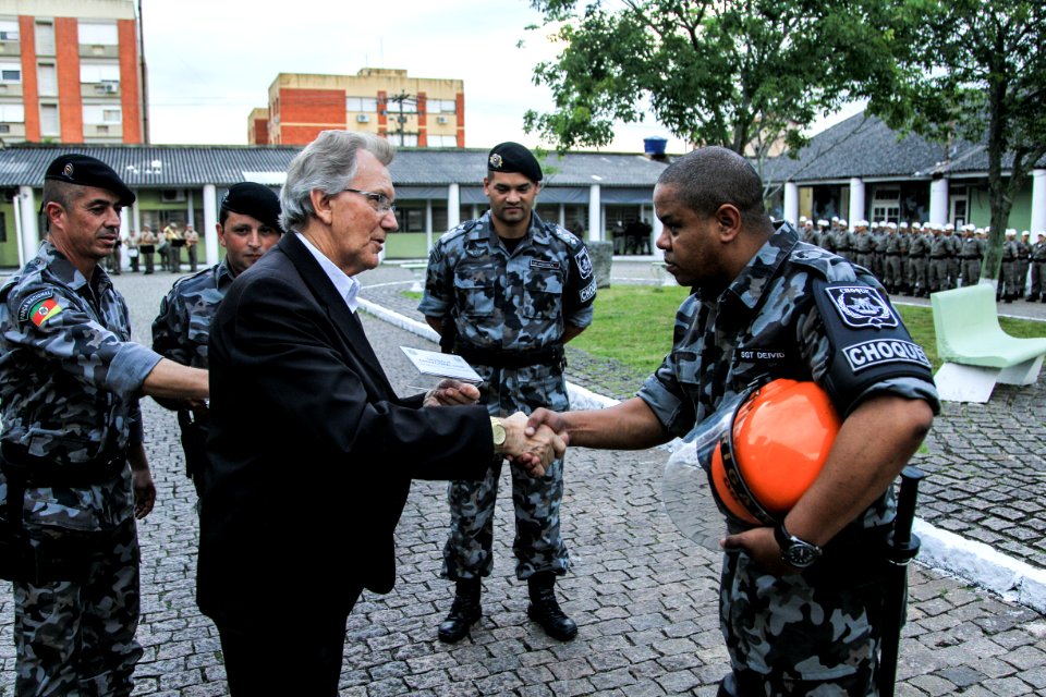 20.12.2018 - Vice prefeito Idemar Barz participa da cerimônia de revitalização da Cia de Choque do 4º BPM - Foto: Gustavo Vara