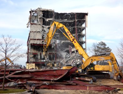 Demolition in Late Afternoon Sunlight