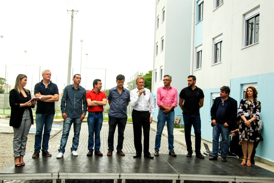 20.12.2018 - Vice prefeito Idemar Barz participa da entrega do Residencial Venezia  no bairro Fragata - Empreendimento Roberto Ferreira - Foto: Gustavo Vara