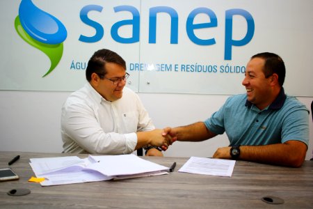 04.01.2019 - SANEP - Assinatura Contrato Substituição de Rede de Água - Foto Marcel Avila