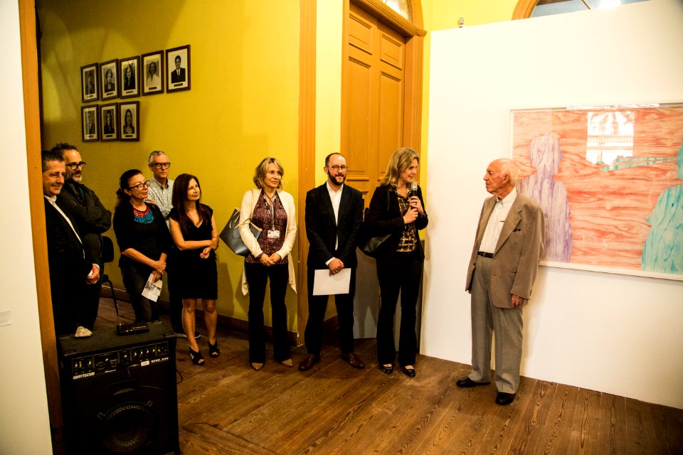 07.11.2018 - Prefeita Paula Mascarenhas participa da abertura da exposição L.C. VINHOLES: CONSTELAÇÕES E FRONTEIRAS DISSIPADAS - comemorações do 32º aniversário de fundação do Museu - Foto: Gustavo Vara