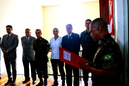 29.03.2019 - Vice-prefeito Idemar Barz na solenidade do 25°Aniversário do Posto Médico de Guarnição - Foto Michel Corvello