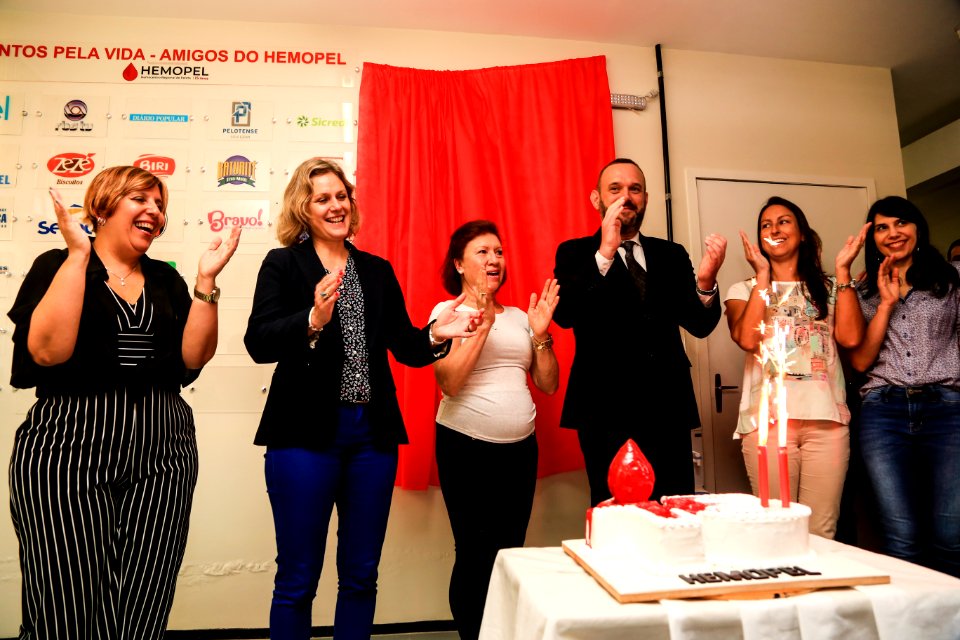 29.11.2018 - Prefeita Paula Mascarenhas e o vice Idemar Barz participam do evento alusivo aos 15 anos do Hemocentro Regional de Pelotas - Foto: Gustavo Vara